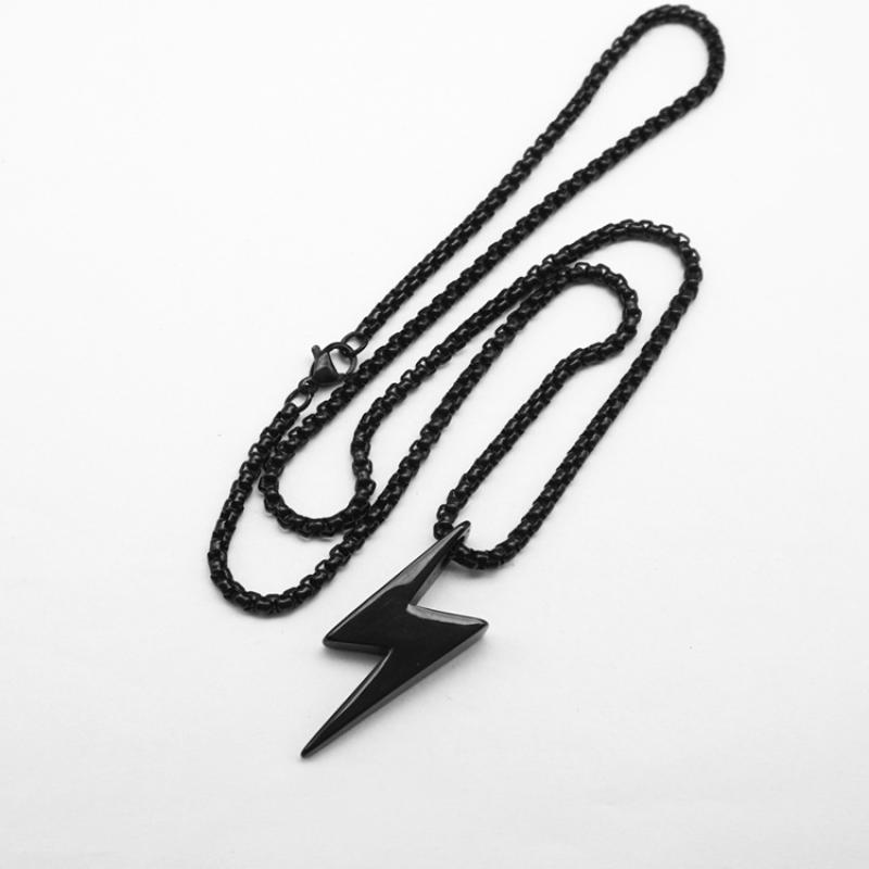 Black with 3mm60cm square pearl chain