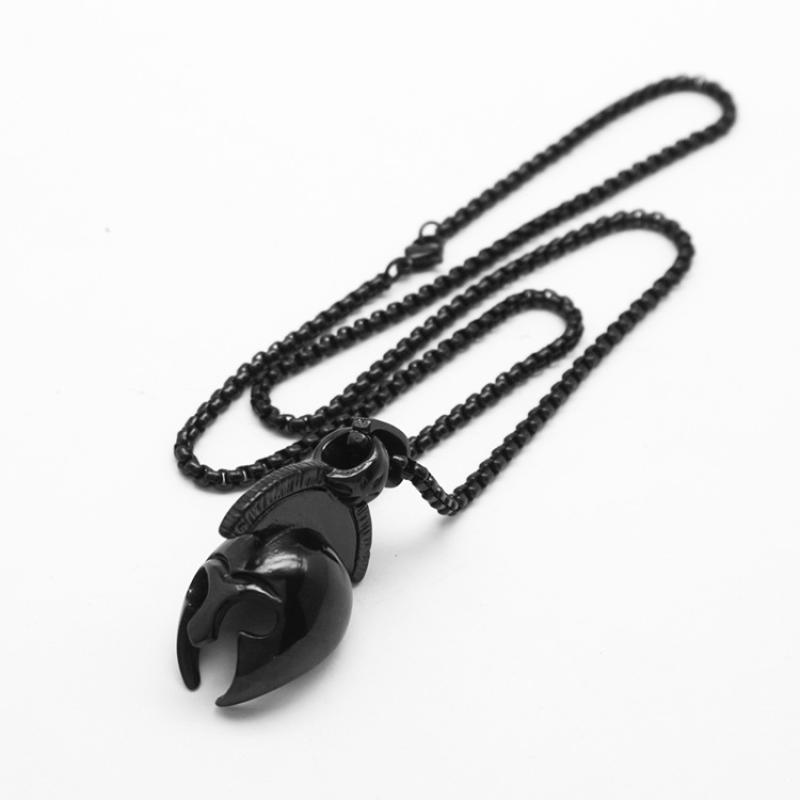 Black with 60cm square pearl chain