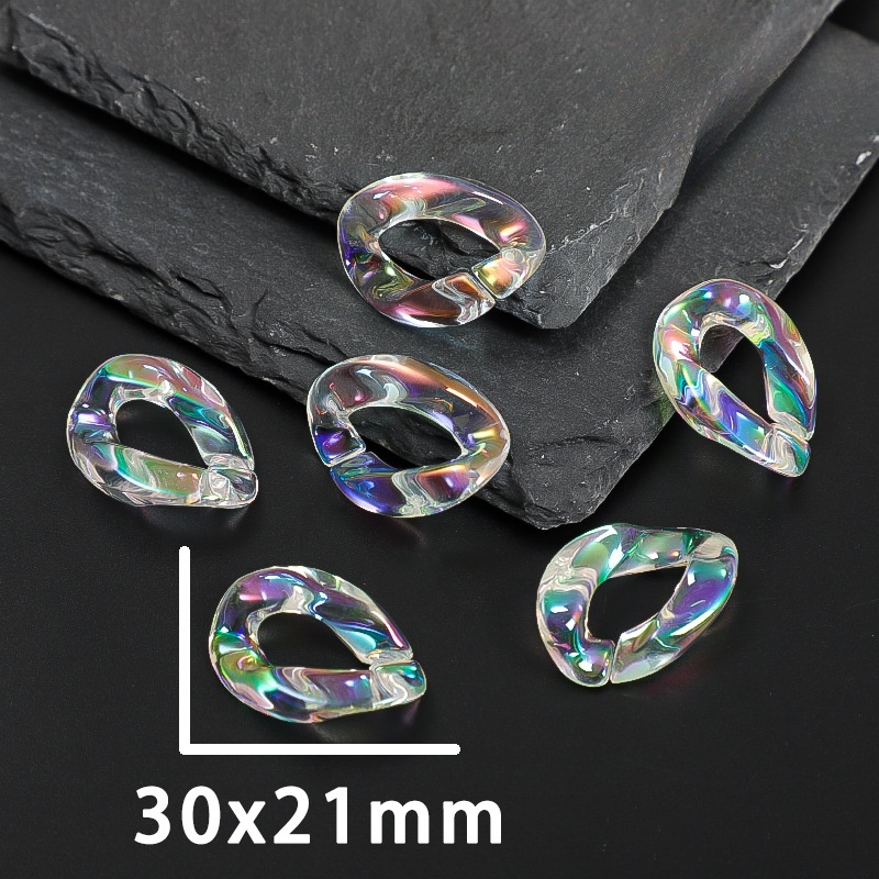 21 * 30mm transparent colorful