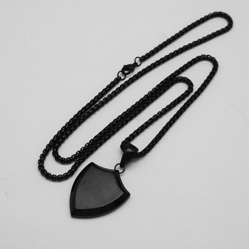 Black with 60cm black square Pearl Chain