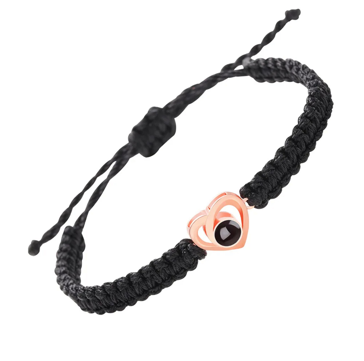 Black Rope Rose Gold