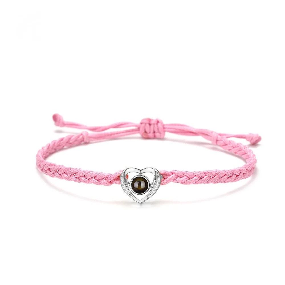 Pink rope white gold