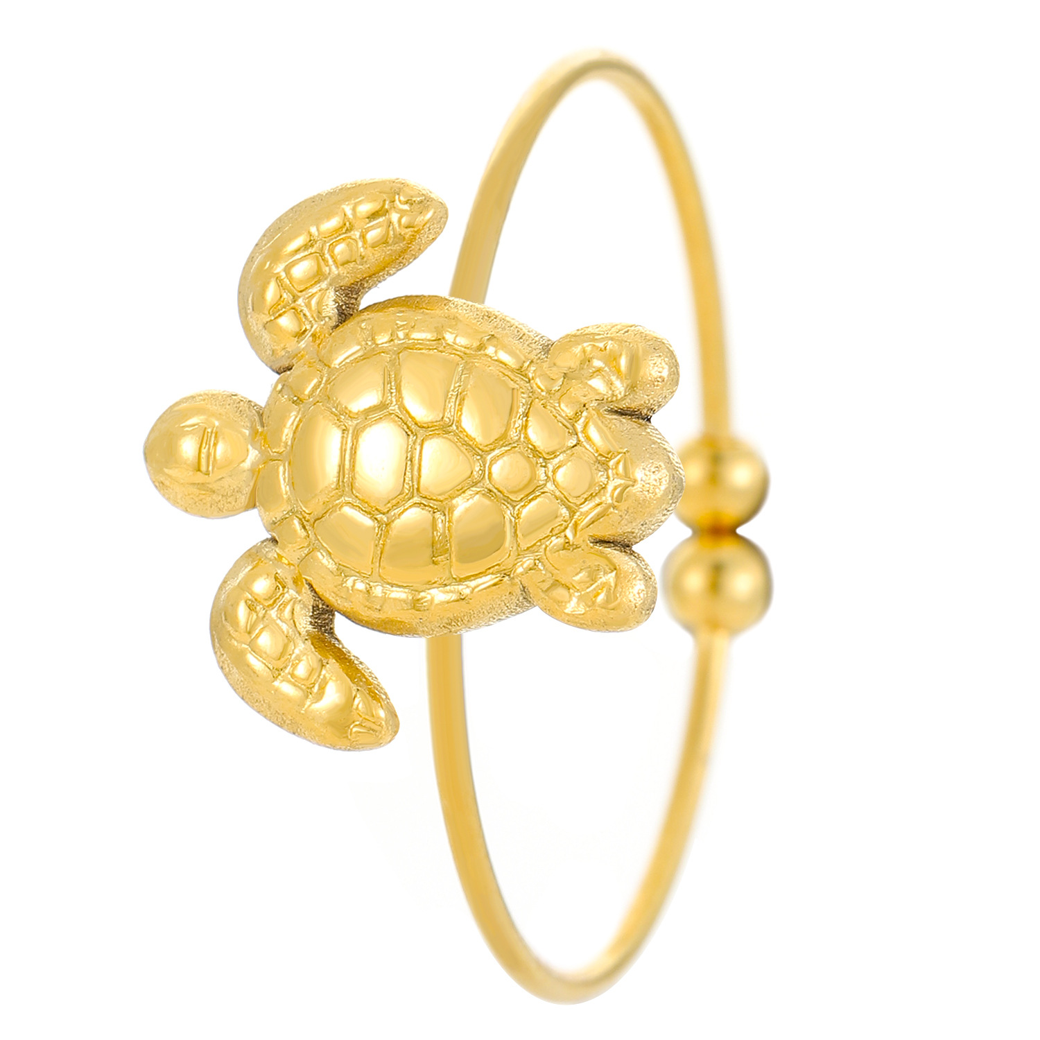 05 18k True Gold Sea Turtle N-1019