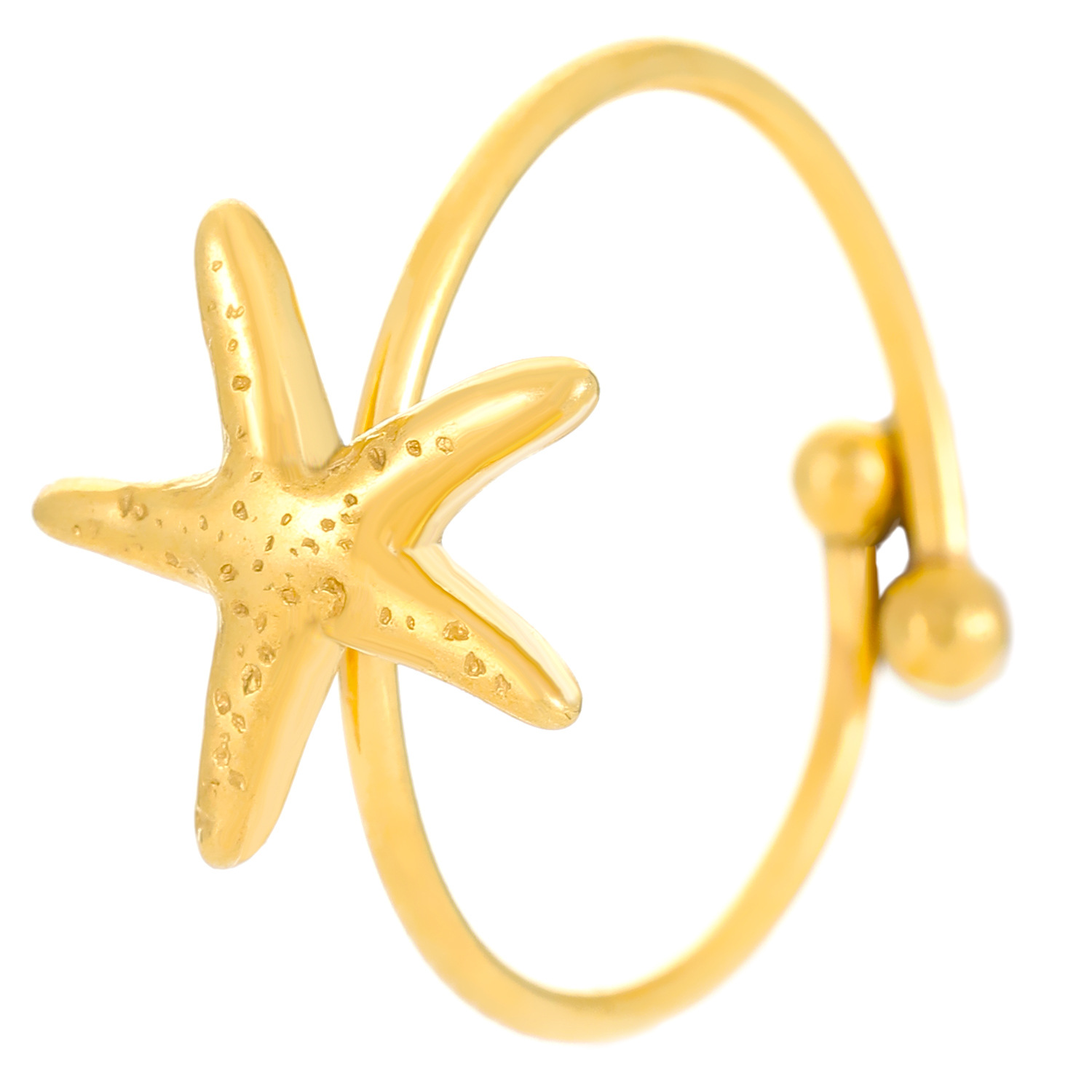 02 18K True Gold Starfish N-945