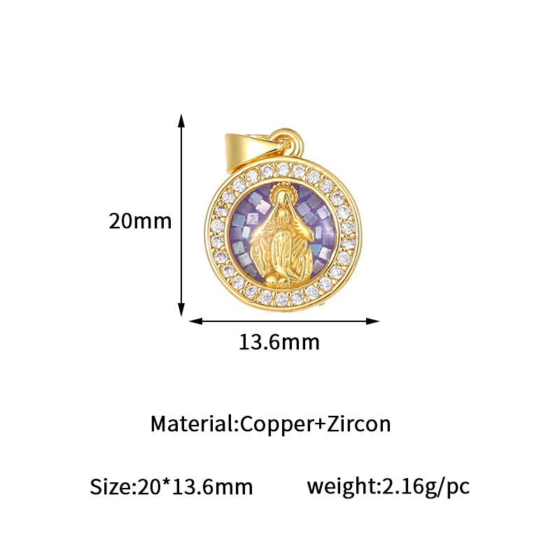 14k gold h-14276 purple shell