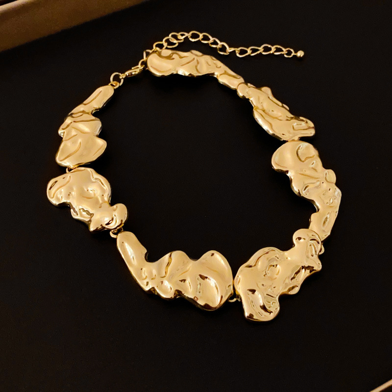 Golden Lava Irregular Necklace