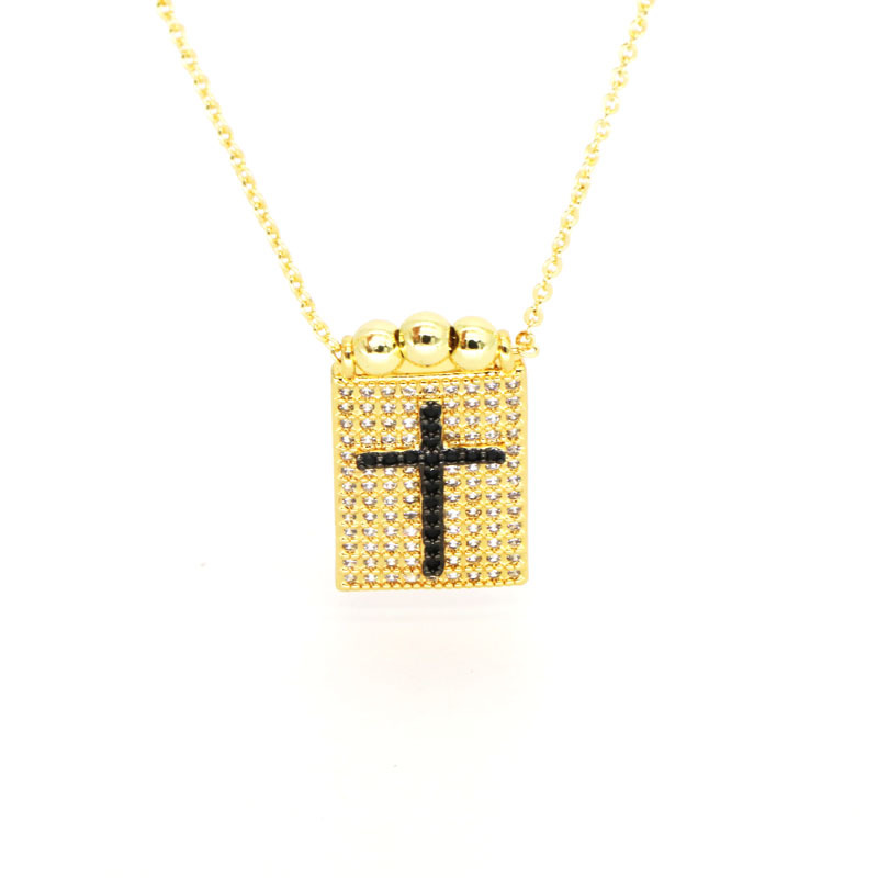 Black Cross Necklace