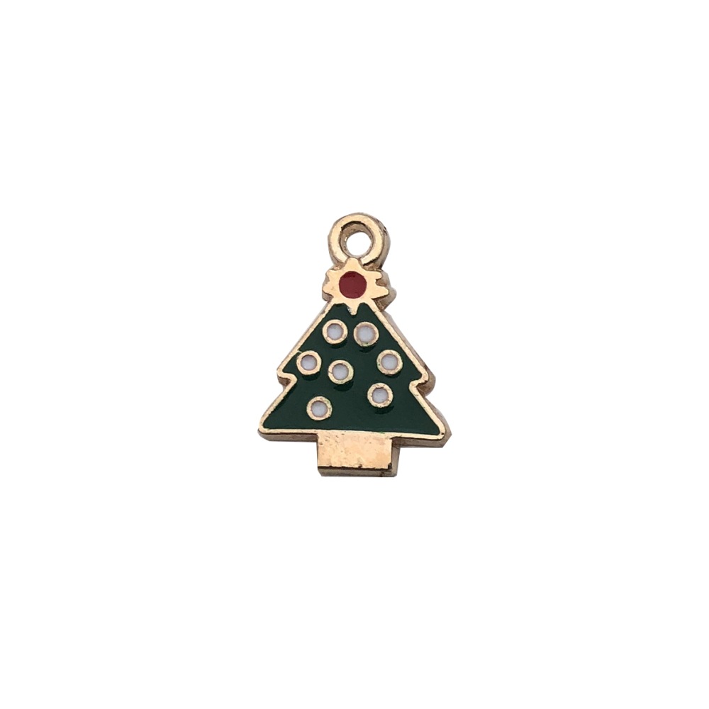 1 dripping green Christmas tree 15*20mm-1g-8863