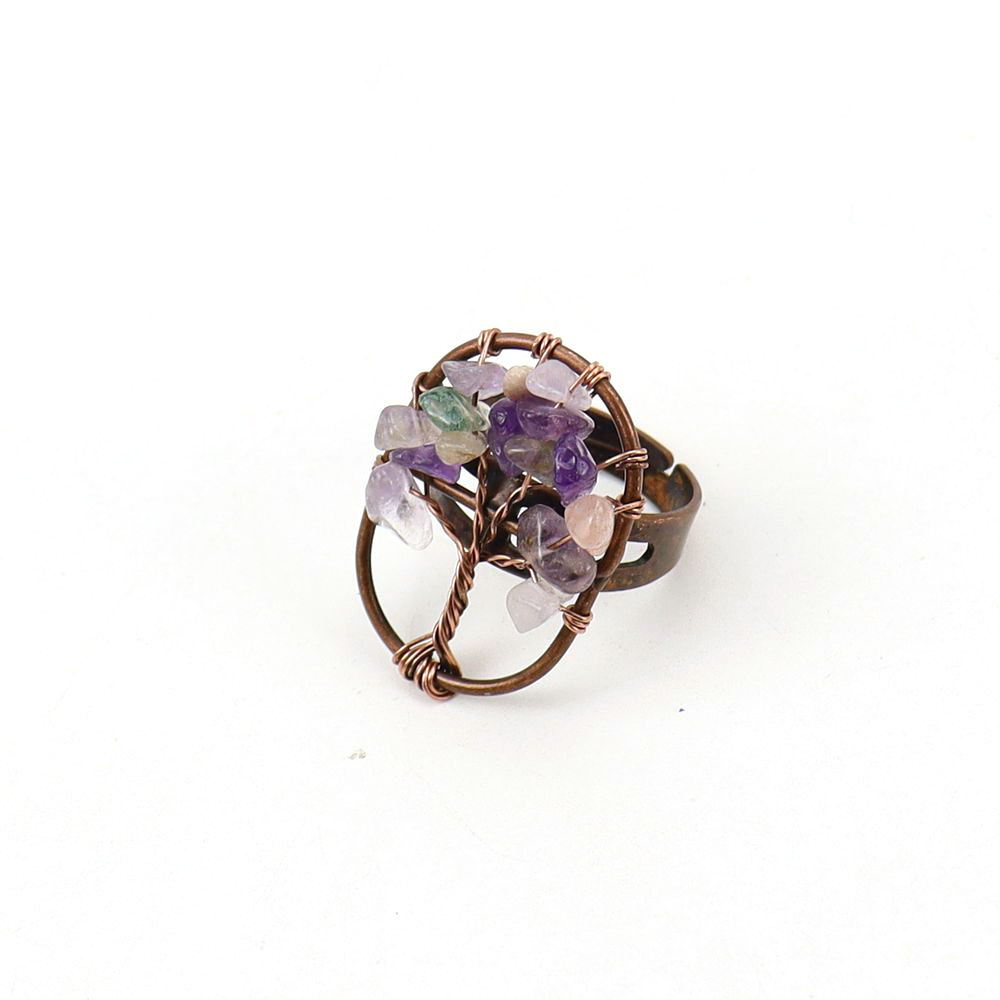 Retro oval amethyst