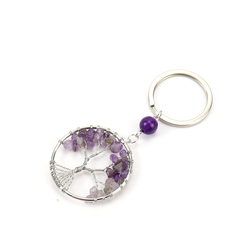 Amethyst Keychain