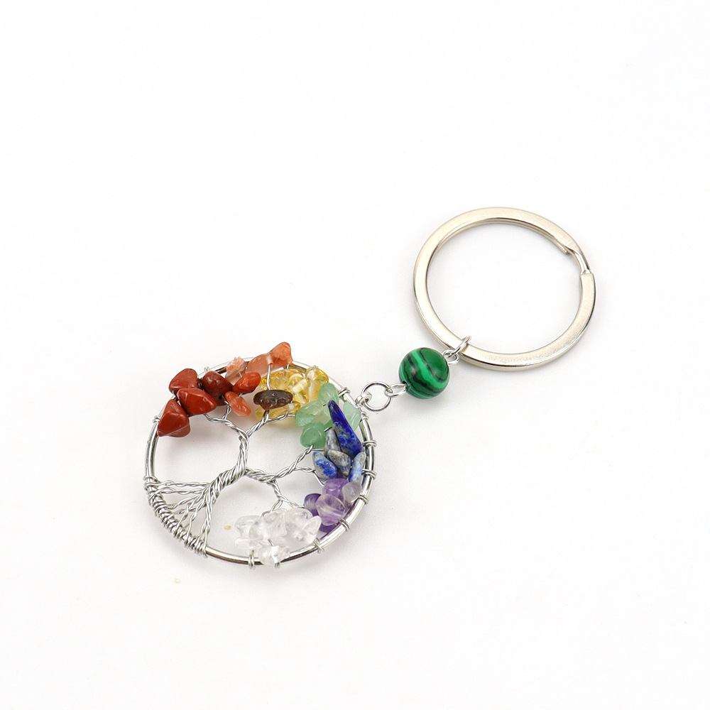 Colorful Stone Keychain