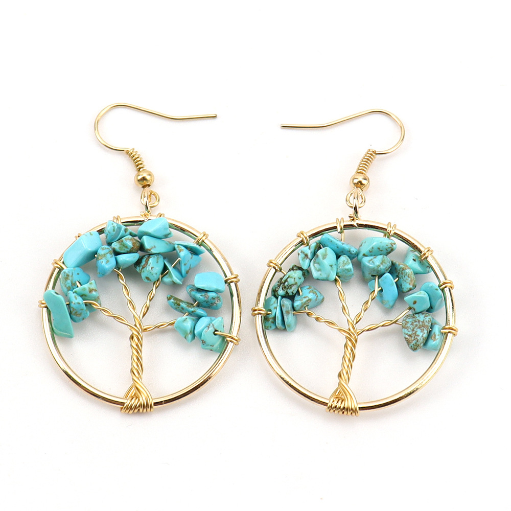 Golden blue turquoise -3cm