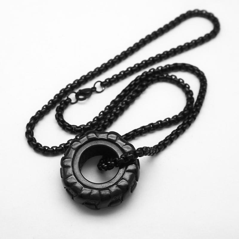 Black with 4mm60cm square pearl chain