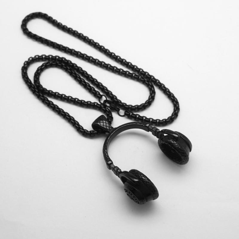 Black with 4mm60cm square pearl chain