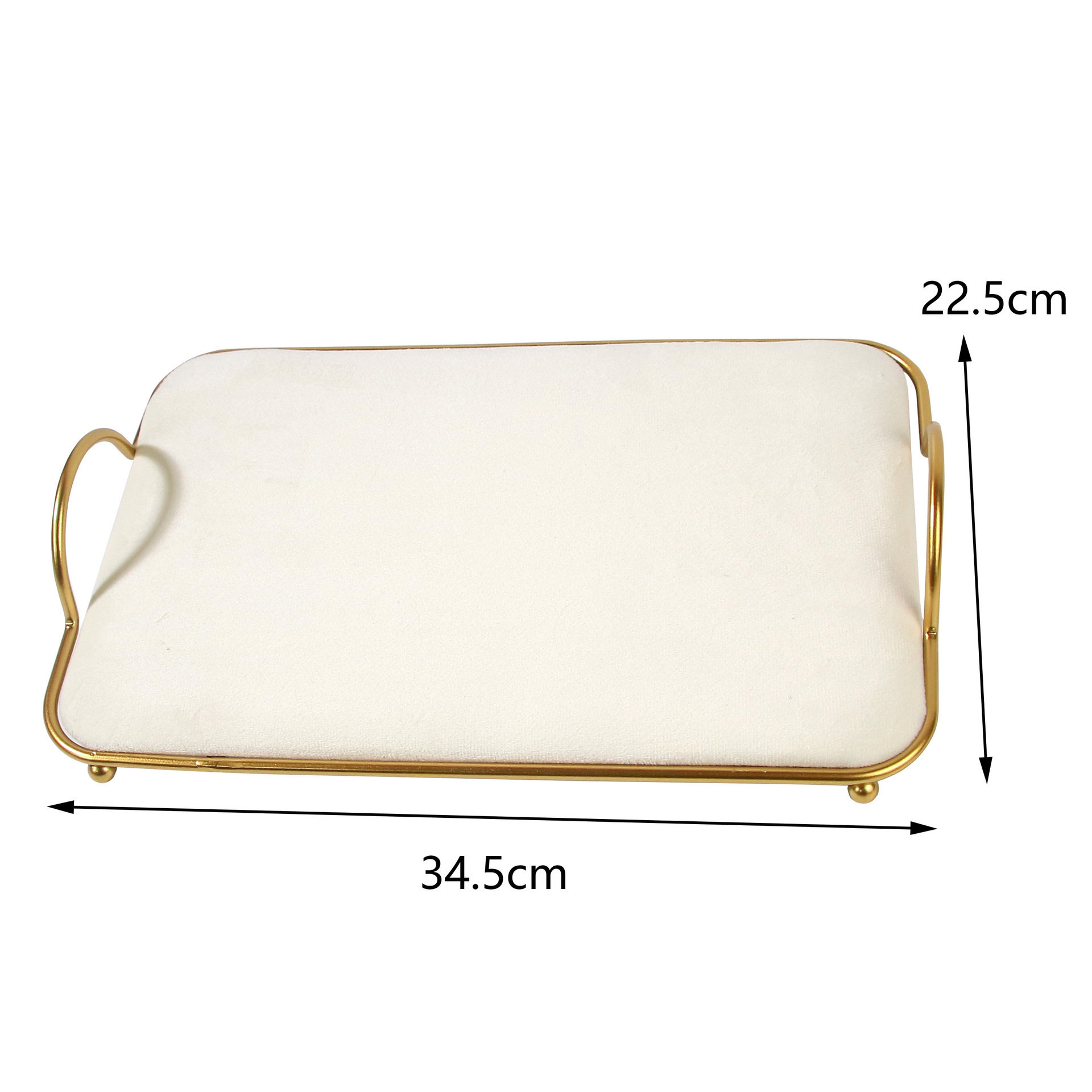 Portable rectangular tray