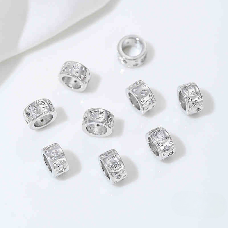 6# white K 8x 4mm hole 5mm
