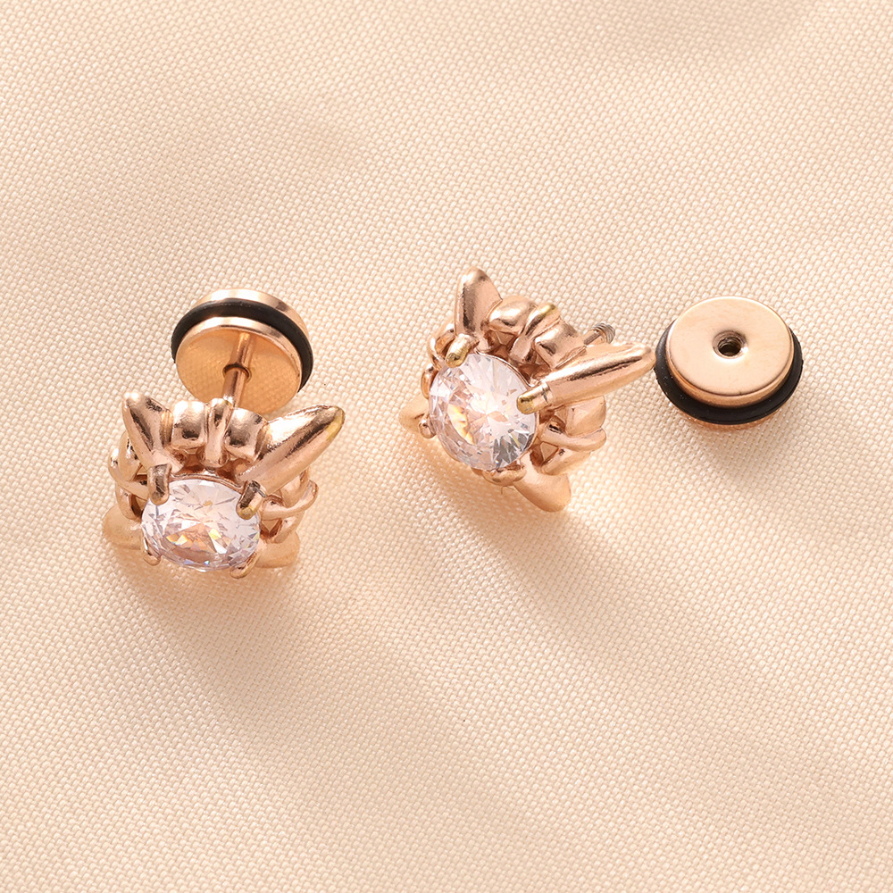 Rose gold white zirconia