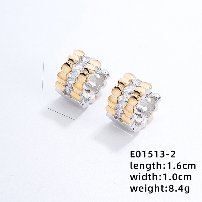 White K White Diamond-plated 08 Gold White K double color-5 pieces