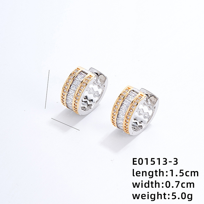 White K White Diamond-plated 08 Gold White K double color-9 pieces