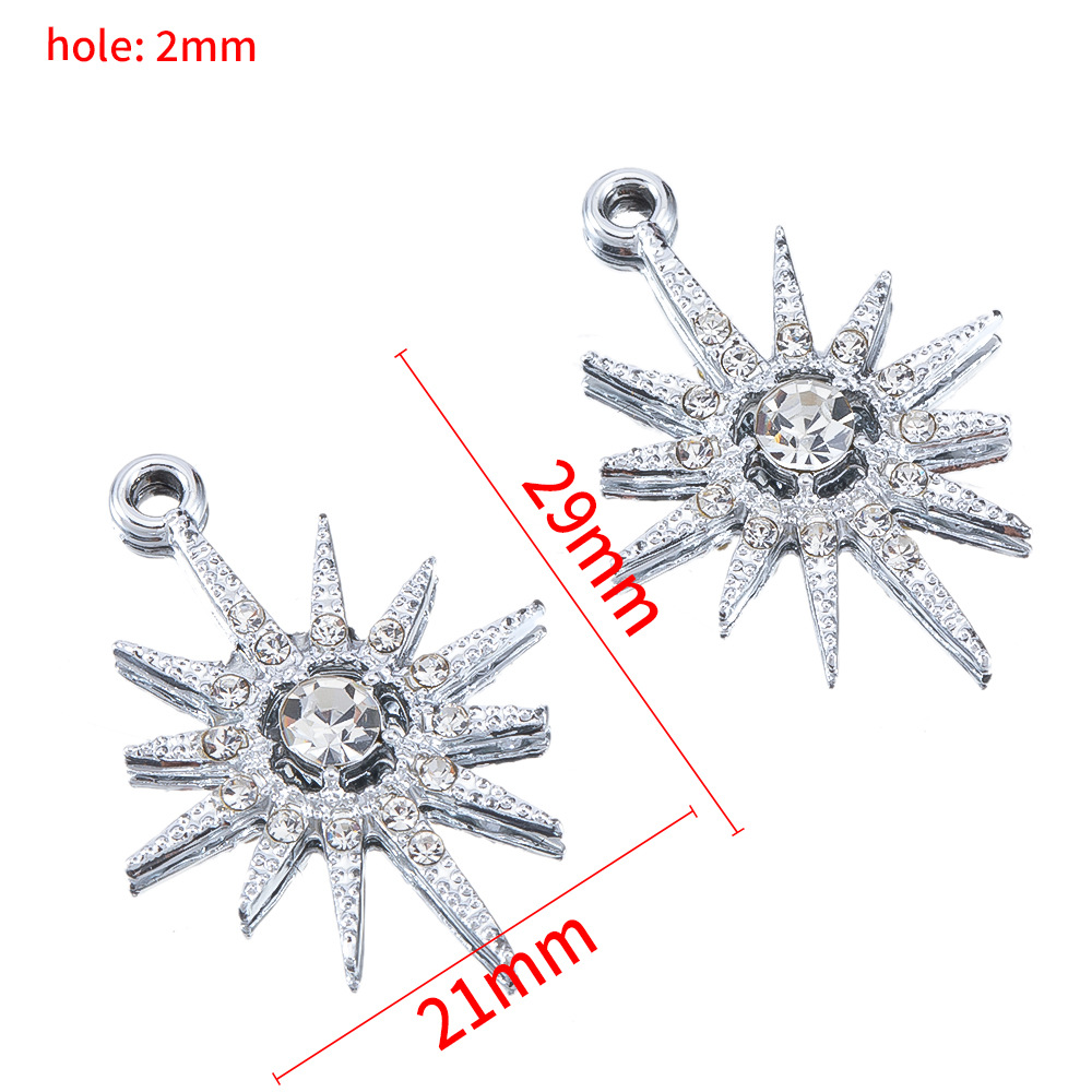 Sunflower pendant-white k