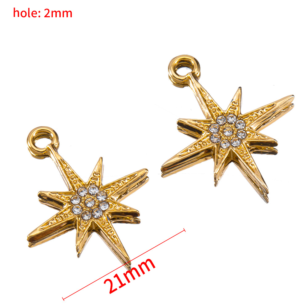 Six-pointed star pendant-kc gold