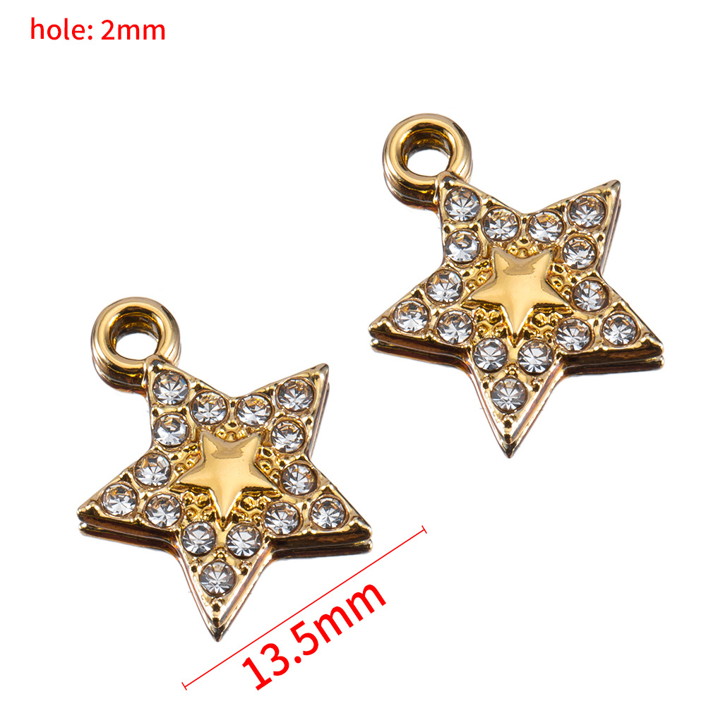 13.5mm star pendant-kc gold