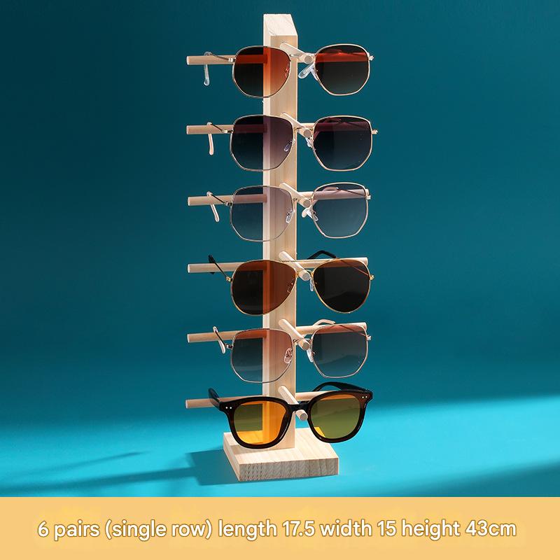 Single row [6] Solid Wood glasses frame
