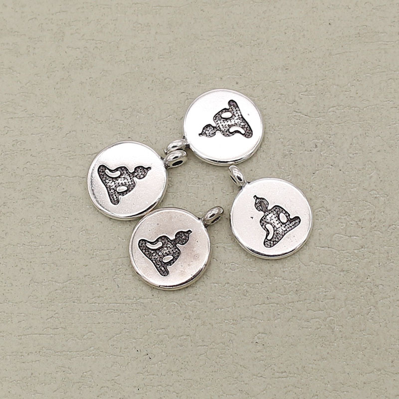 B ancient silver 19mm