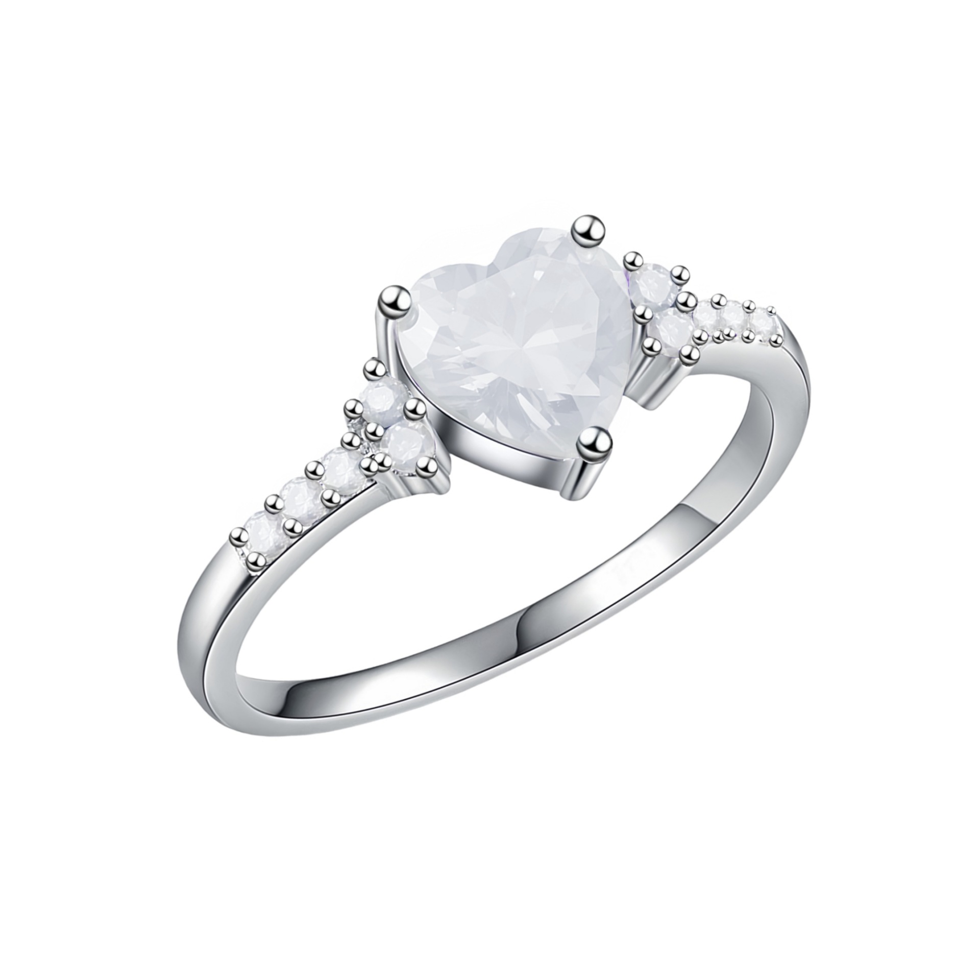 White diamond ring [white gold]