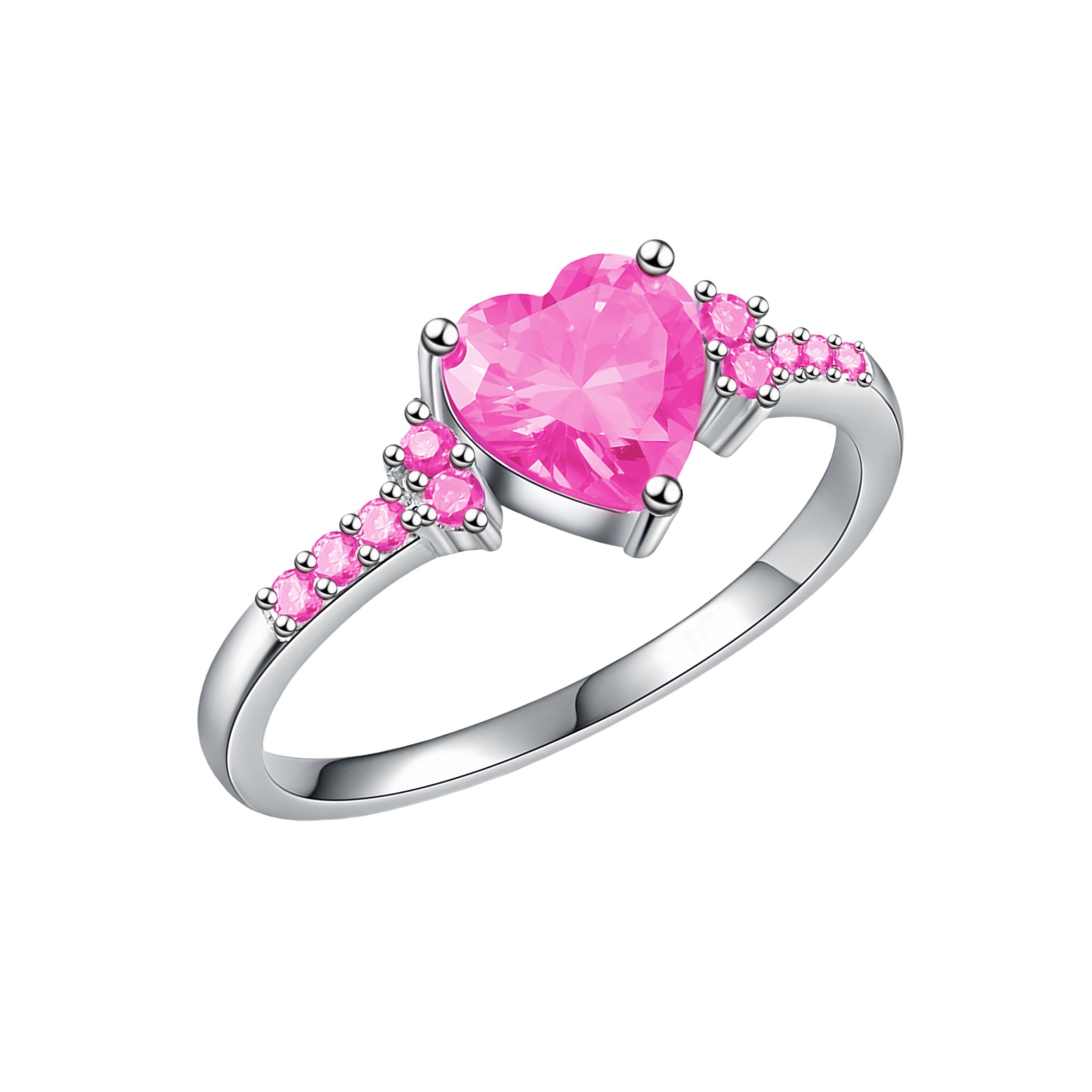 Pink diamond ring [white gold]