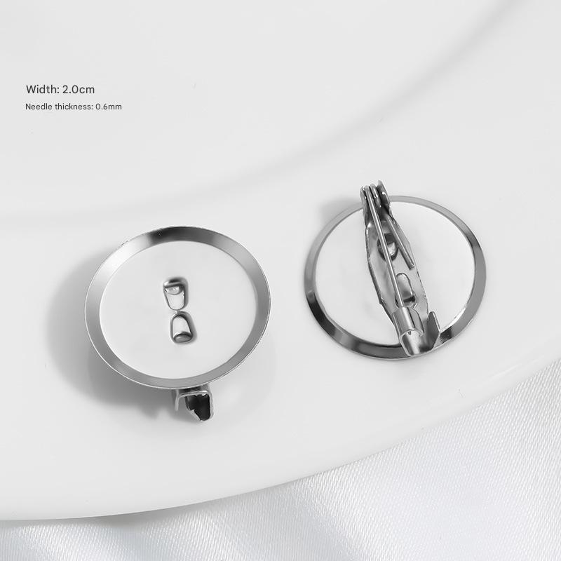20mm brooch tray (iron) [20 pieces]/free shipping for orders over 29