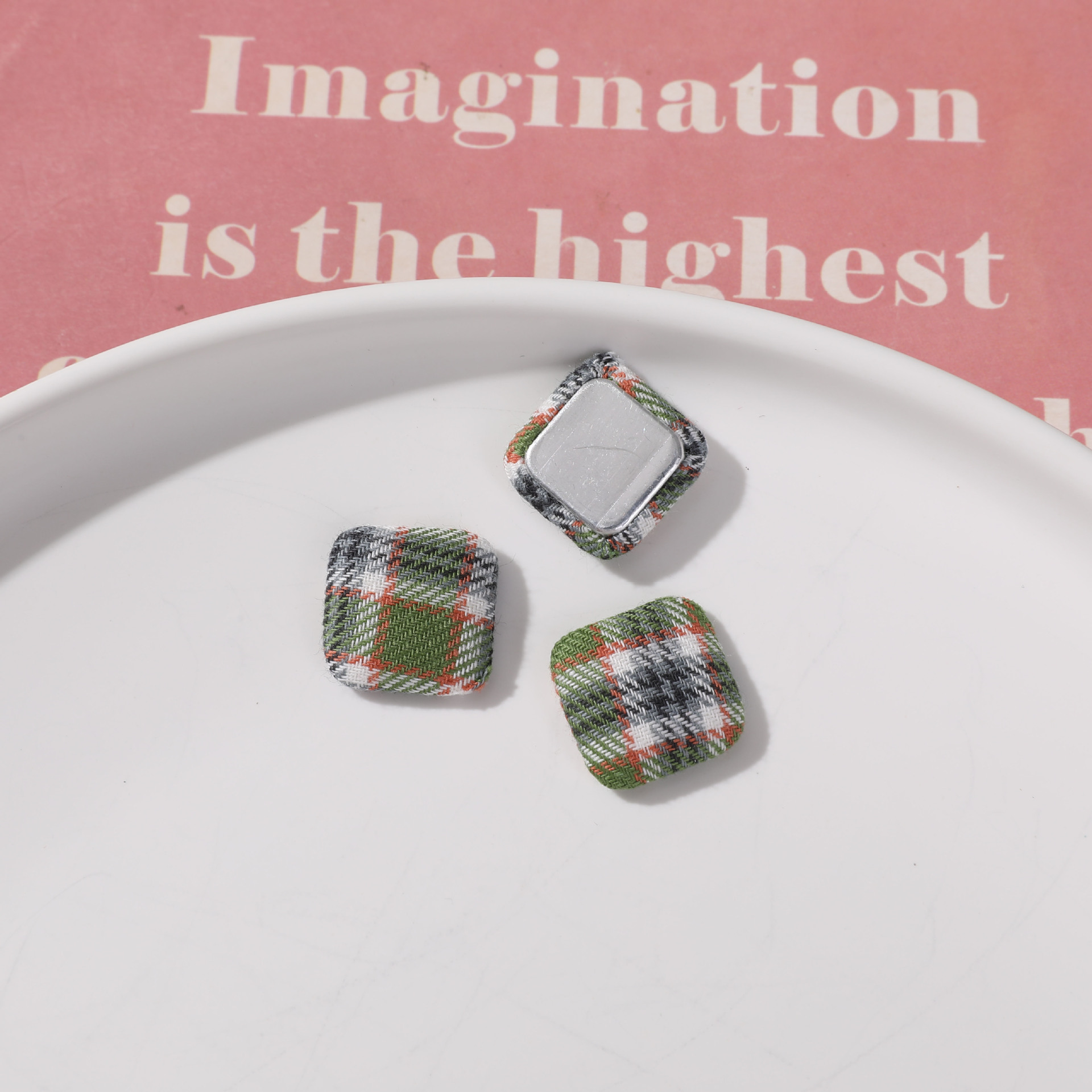 Plaid green one