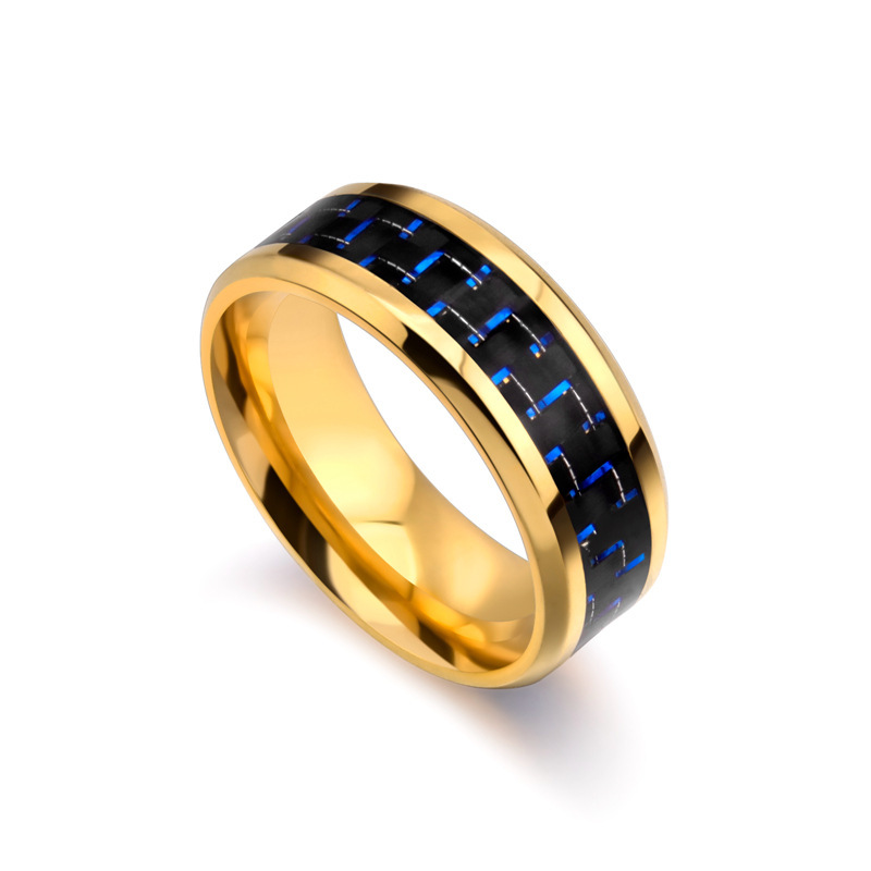 Golden blue background carbon fiber