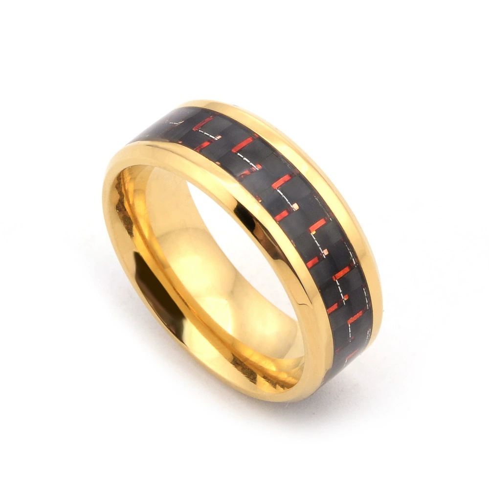 Golden red background carbon fiber