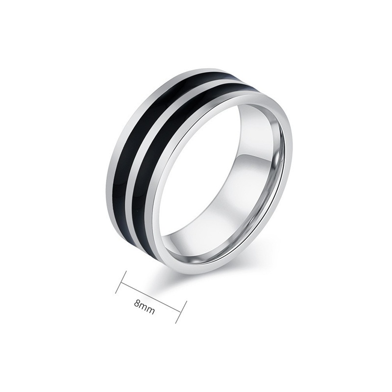 Silver 8mm 2 slots