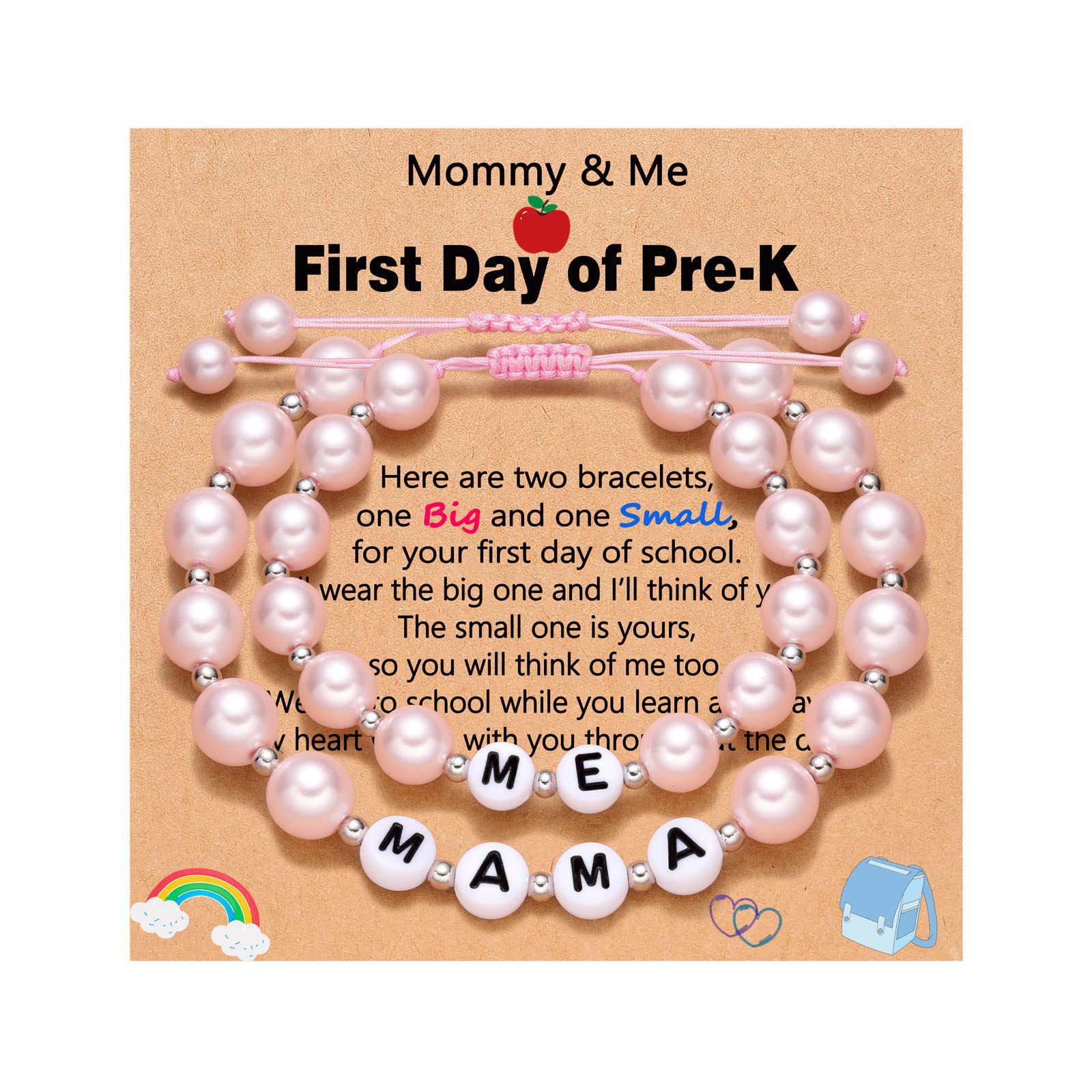 Pink Beads Mama pre-K Card suit