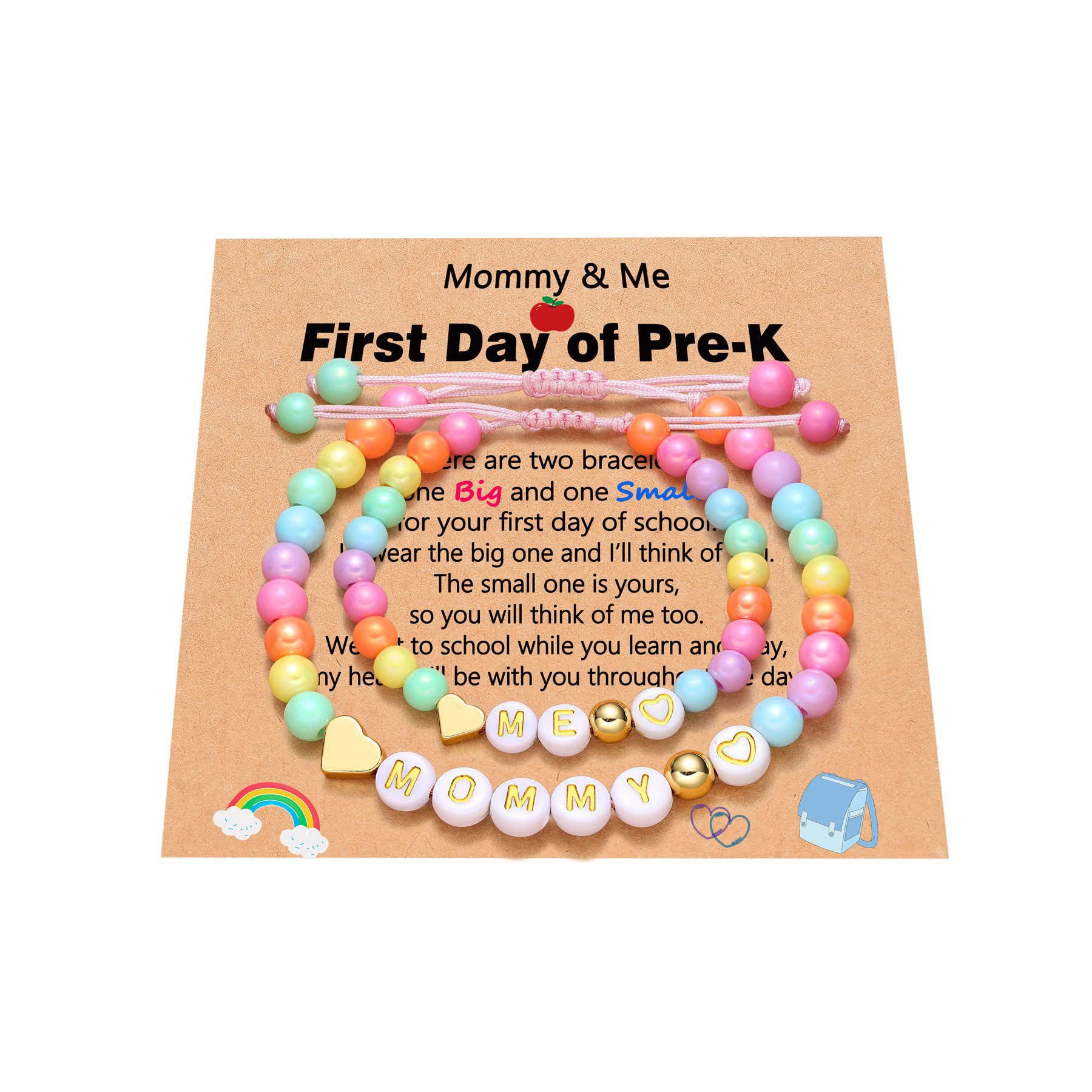 Colored Beads Mama Love pre-K Card suit