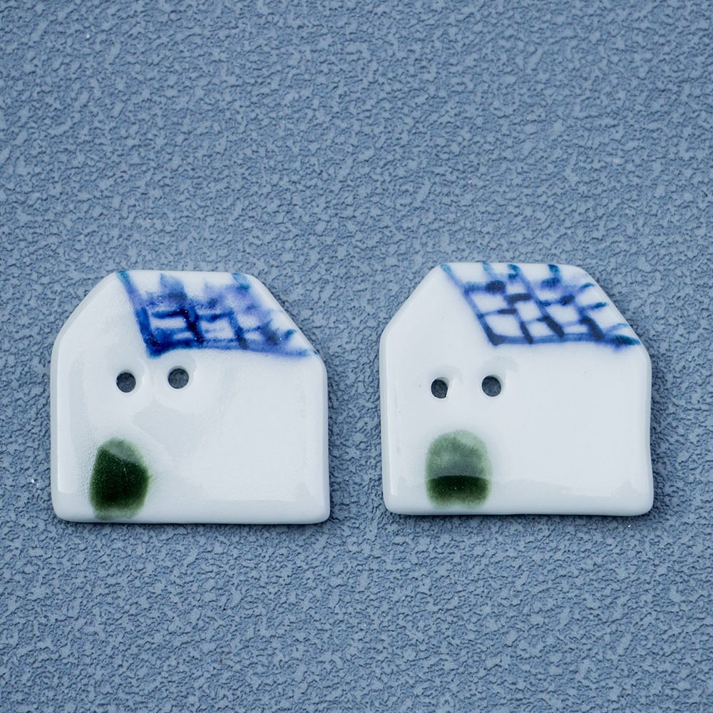 Blue and white house