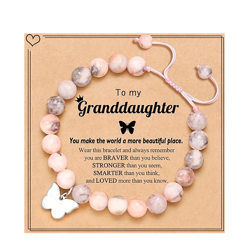 Pink Zebra Butterfly Card granddaughter