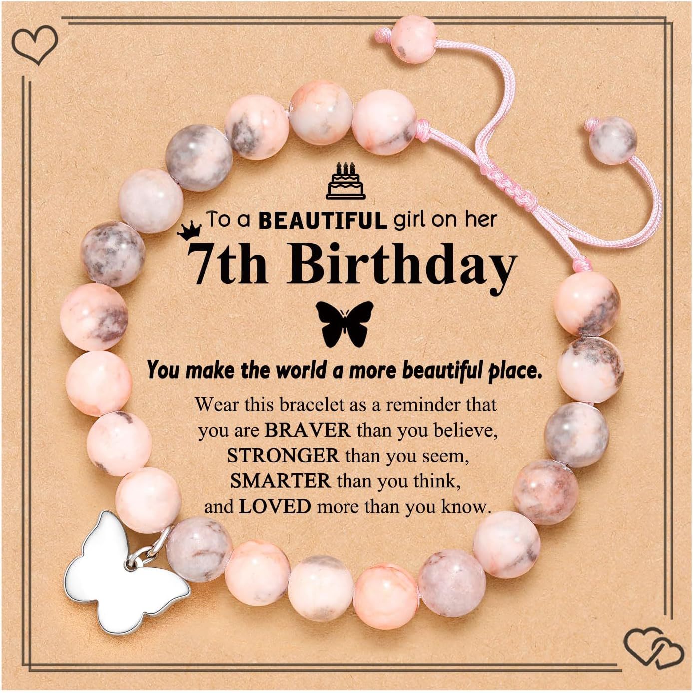 Pink Zebra Butterfly Card 2
