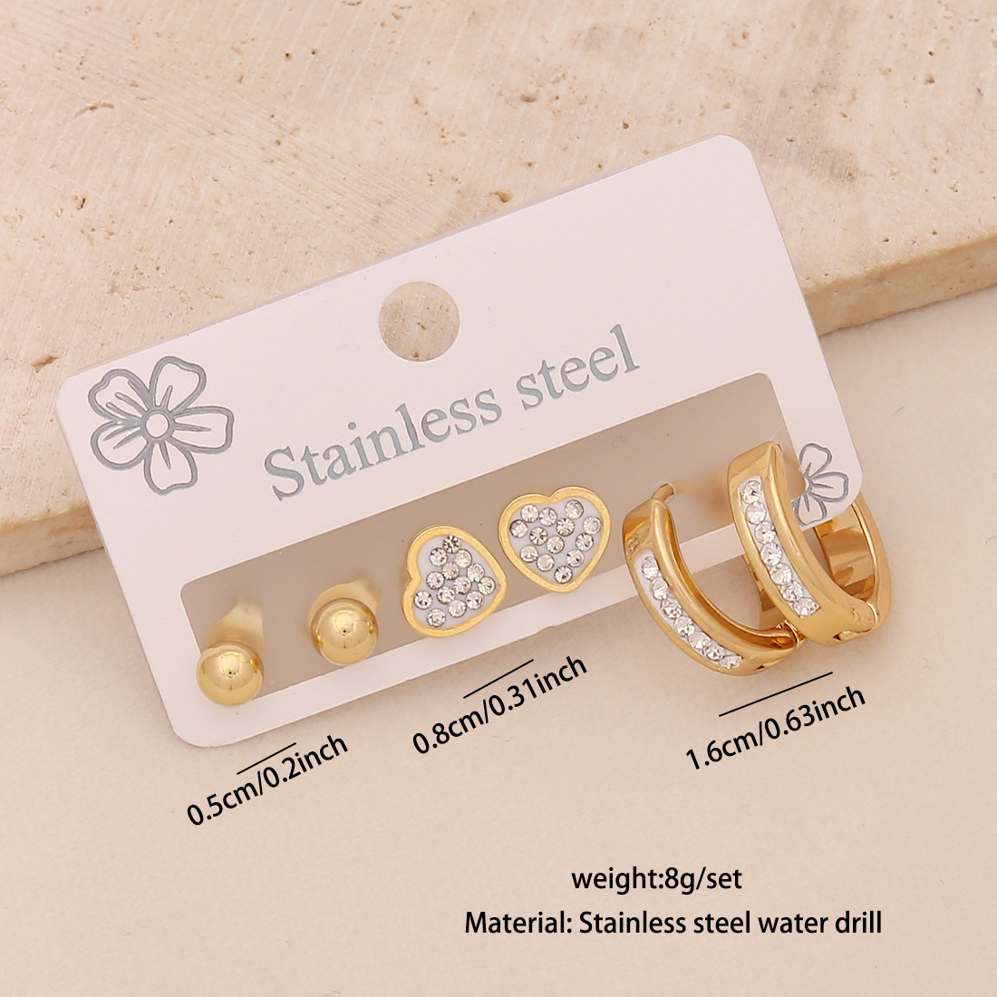 3#Round bead heart