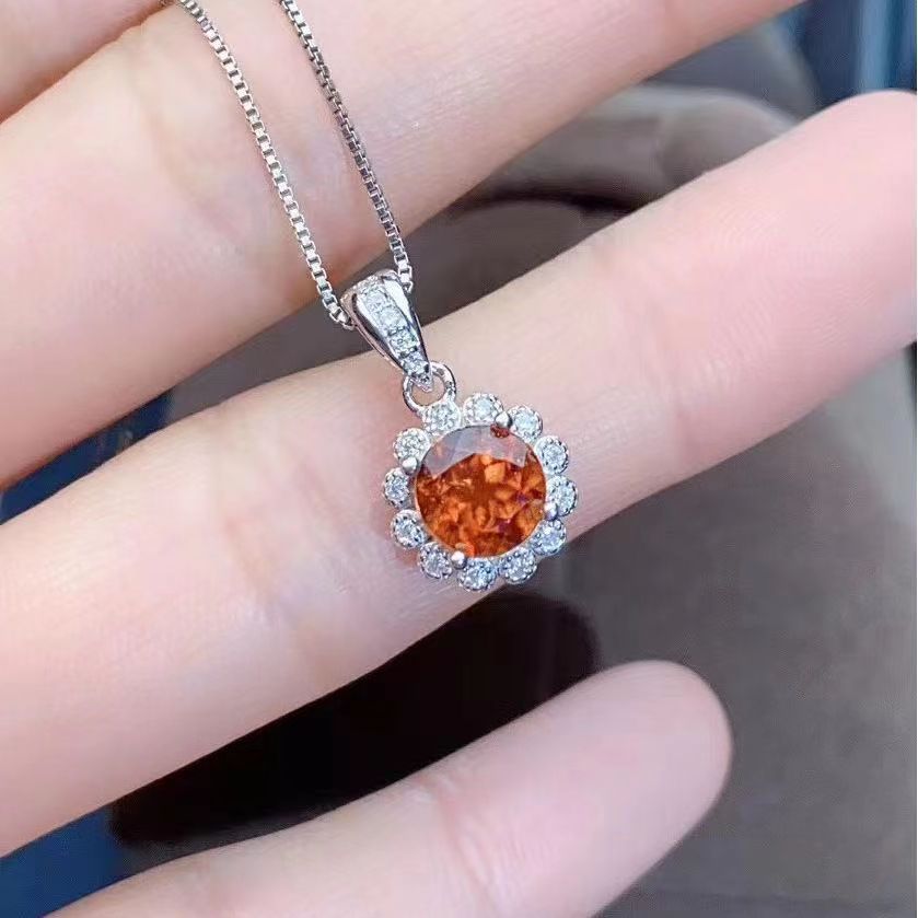 Orange necklace 18inch