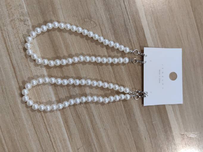 Pure pearl heel chain (2 cards)