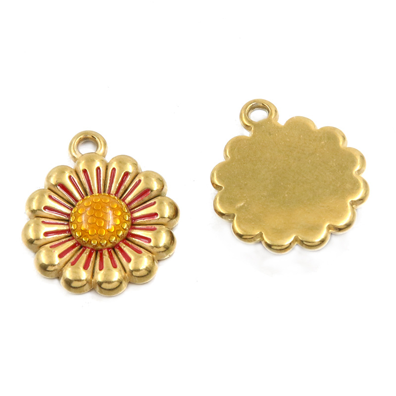 No. 1 Red flower 17X20mm