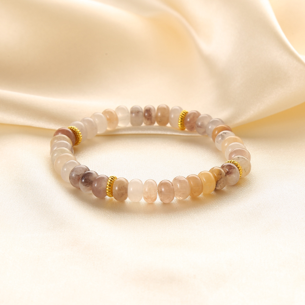 Violet abacus bead bracelet