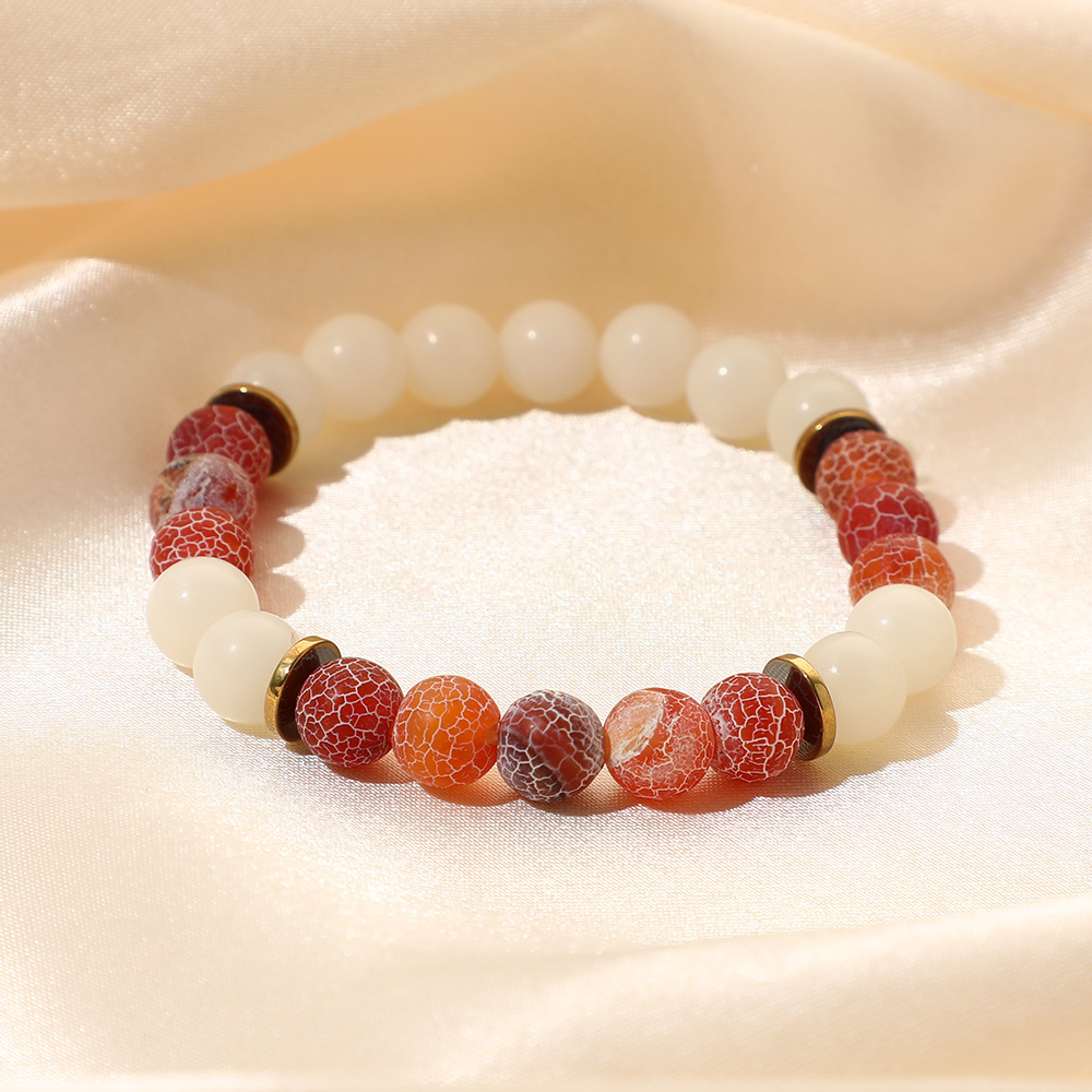 Burgundy weathered agate