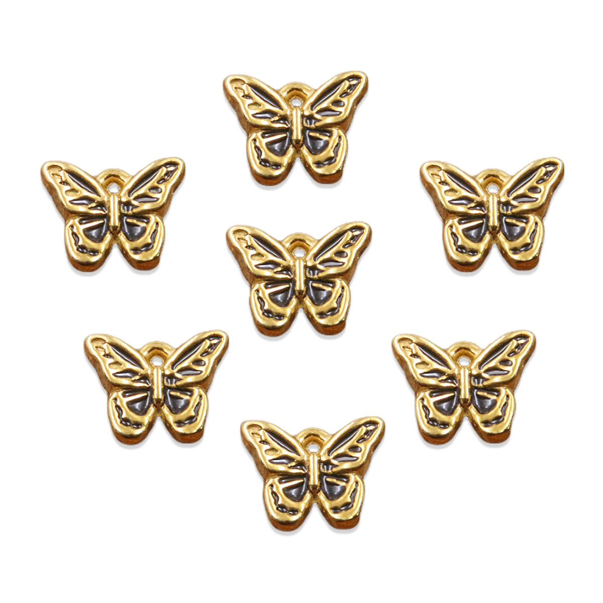 No. 3 black butterfly 8x11mm
