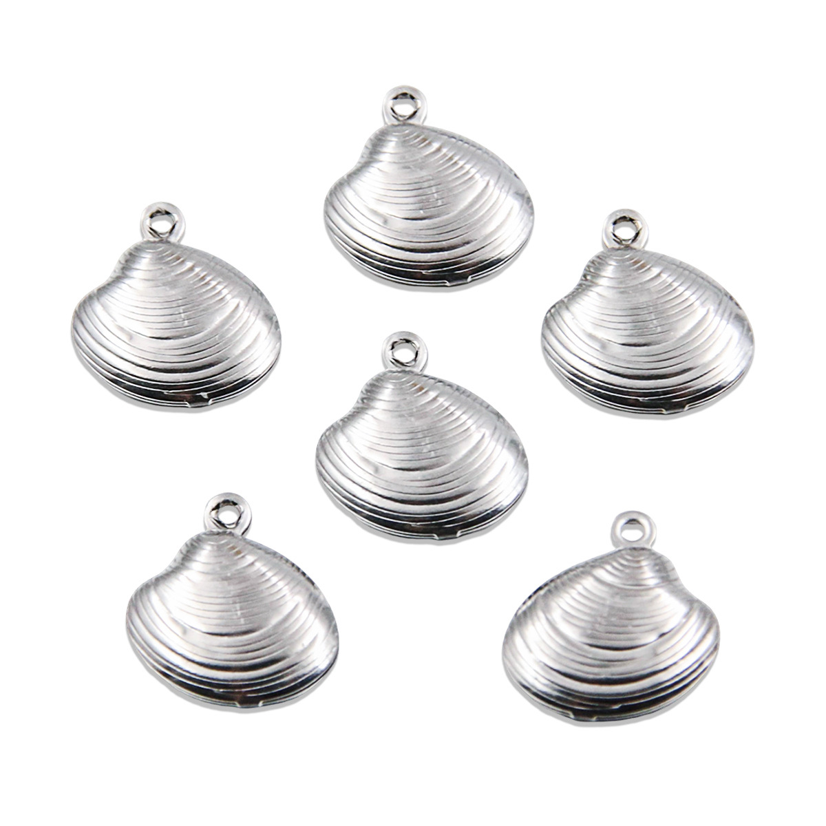 Steel color shell 13x13mm