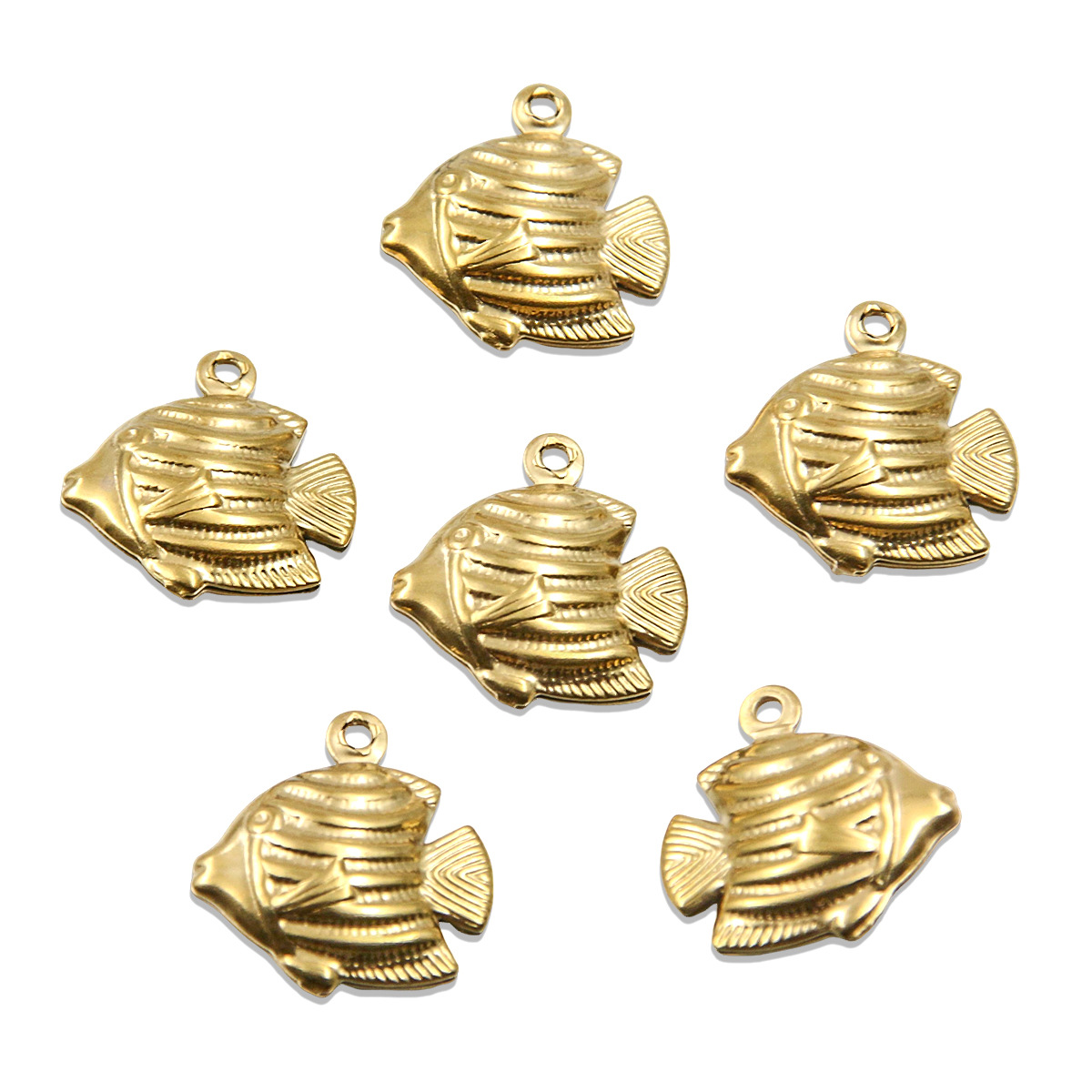Golden fish 17x17mm