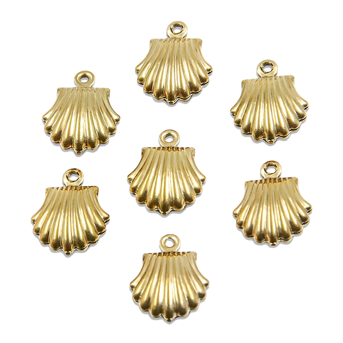 Gold shell 11x14mm